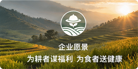 企业愿景 - 为耕者谋福利 为食者送健康